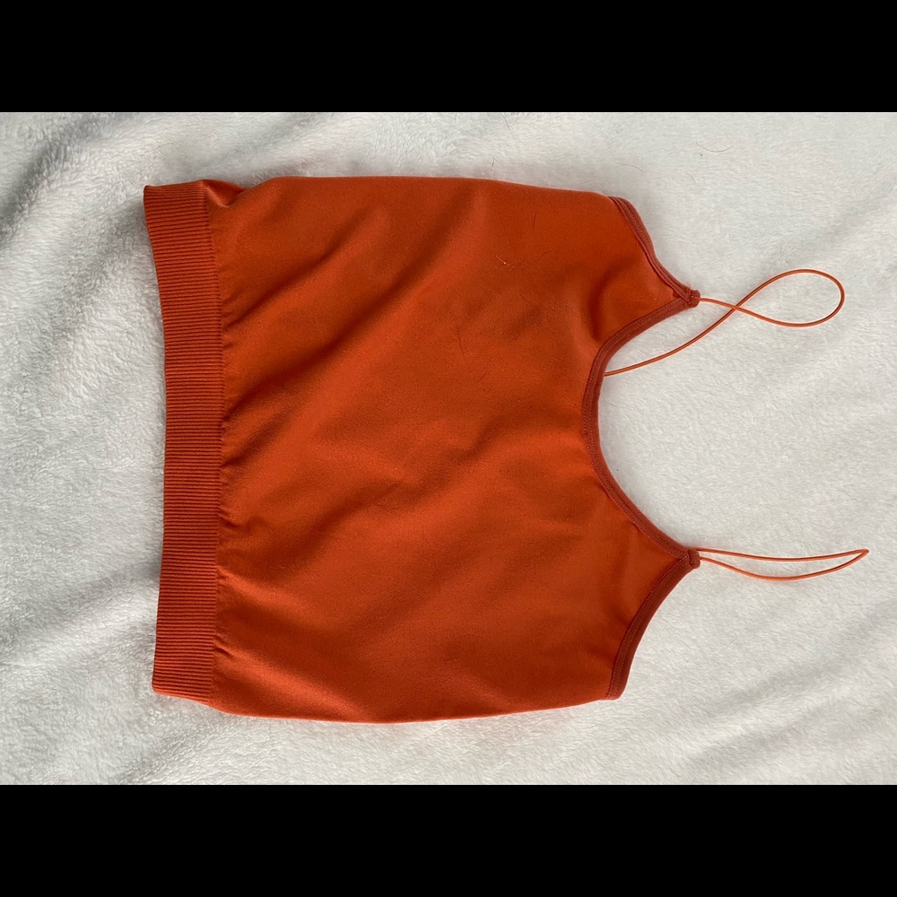 Orange tank top